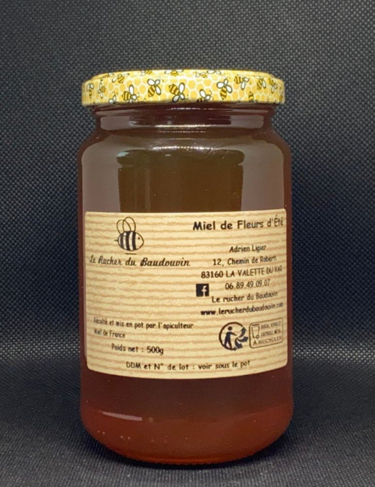 Miel de Fleurs d'Été Provence Liquide | Rucher Baudouvin