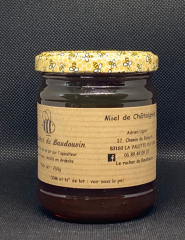 Miel de Châtaignier Liquide | Le Rucher du Baudouvin