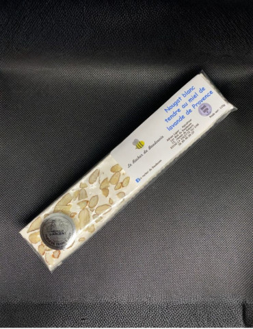 Nougat Blanc Tendre au Miel de Lavande | Rucher Baudouvin