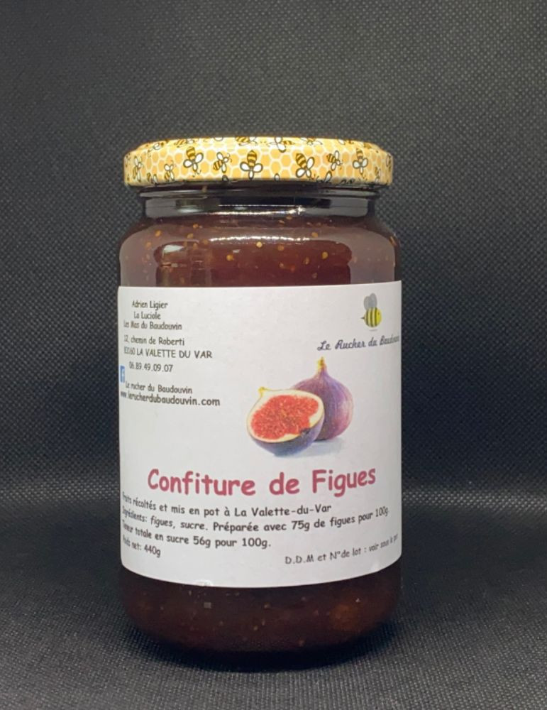 Confiture de Figues Artisanale | Le Rucher du Baudouvin