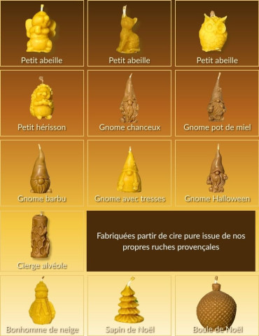Bougie en cire d'abeille