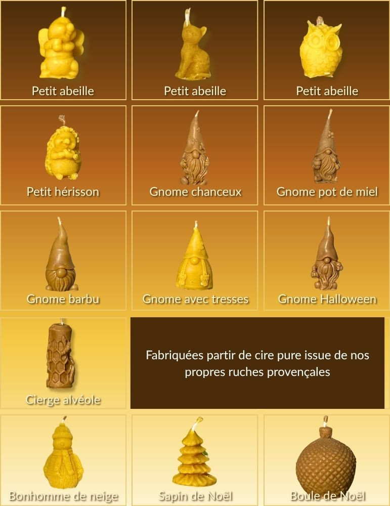 Bougie en cire d'abeille