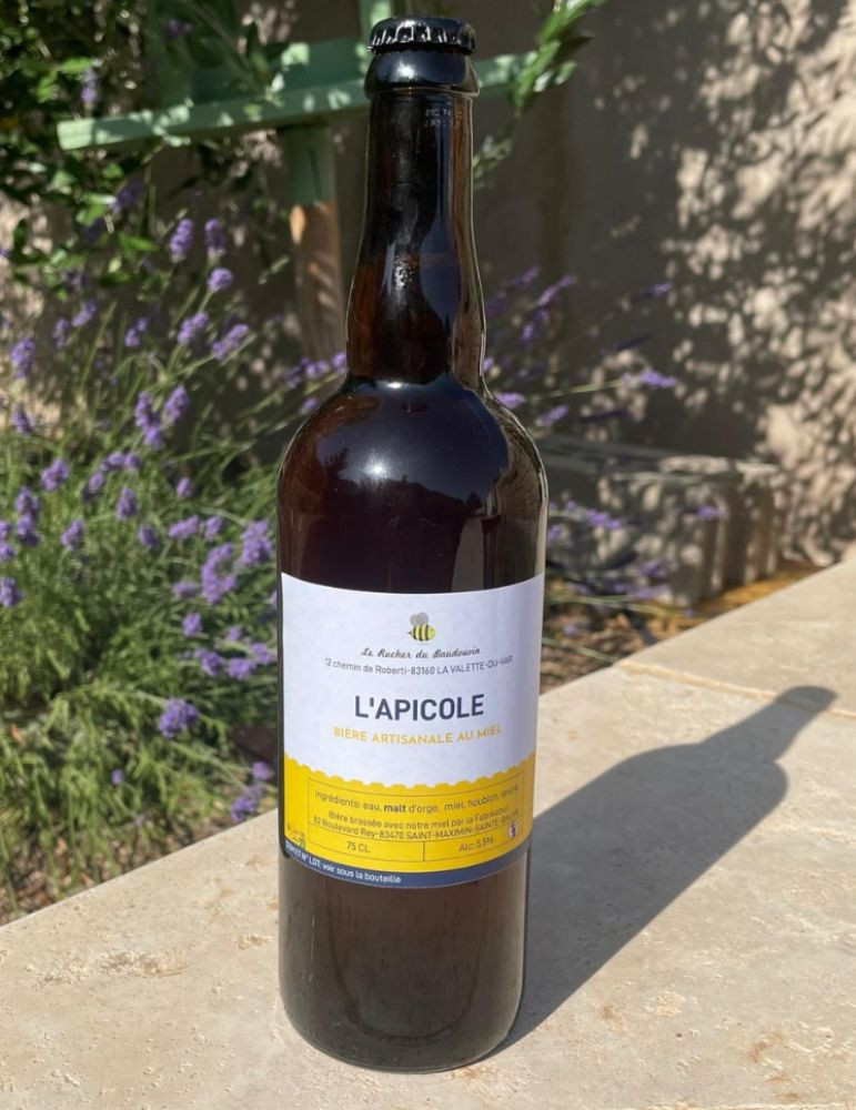 Bière Blonde au Miel de Châtaignier Artisanale | Le Rucher du Baudouvin
