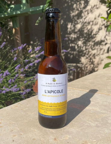 Bière Blonde au Miel de Châtaignier Artisanale | Le Rucher du Baudouvin