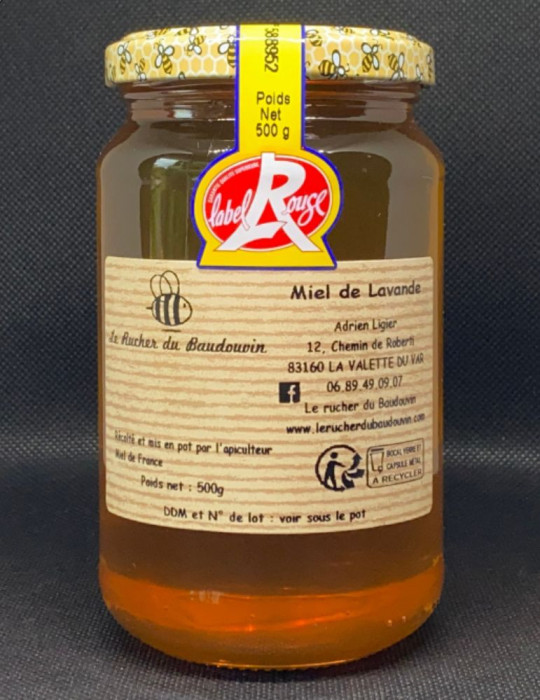 Miel de Lavande Label Rouge | Le Rucher du Baudouvin