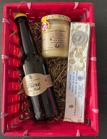 Coffret Le Gourmand — Cadeau Miel Bière | Le Rucher du Baudouvin