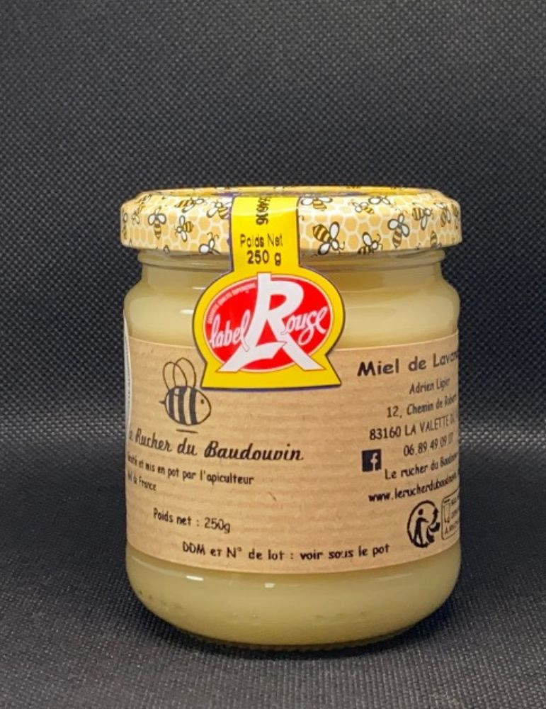 Miel de Lavande Crémeux Label Rouge | Rucher du Baudouvin
