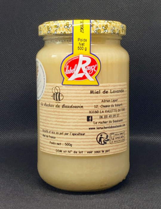 Miel de Lavande Crémeux Label Rouge | Rucher du Baudouvin